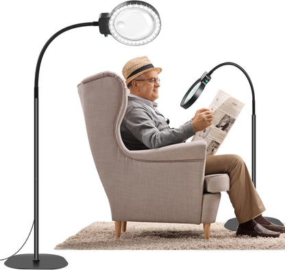 LED vergrootglas met verstelbare standaard voor lezen, knutselen en gedetailleerd werk