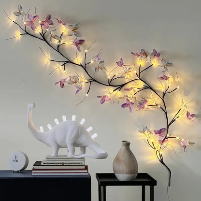 LED Wilgentak Sfeerverlichting Boom met Vlinderdecoratie