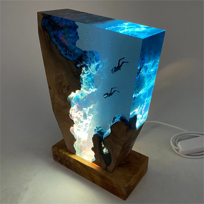 Lampada Subacqueo Handgemaakte Oceaanhars Lamp met Zacht Sfeervol Licht