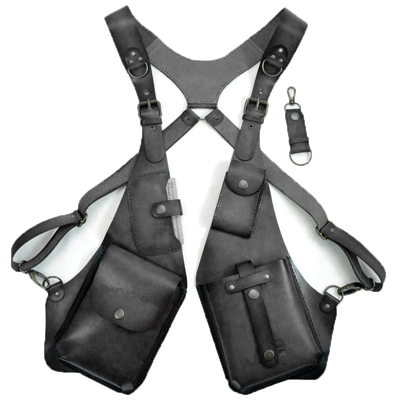 Leren Anti-Diefstal Schouderholster Tas – Veilige Crossbody Harnas