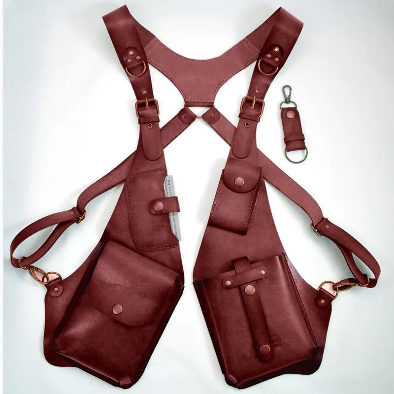 Leren Anti-Diefstal Schouderholster Tas – Veilige Crossbody Harnas