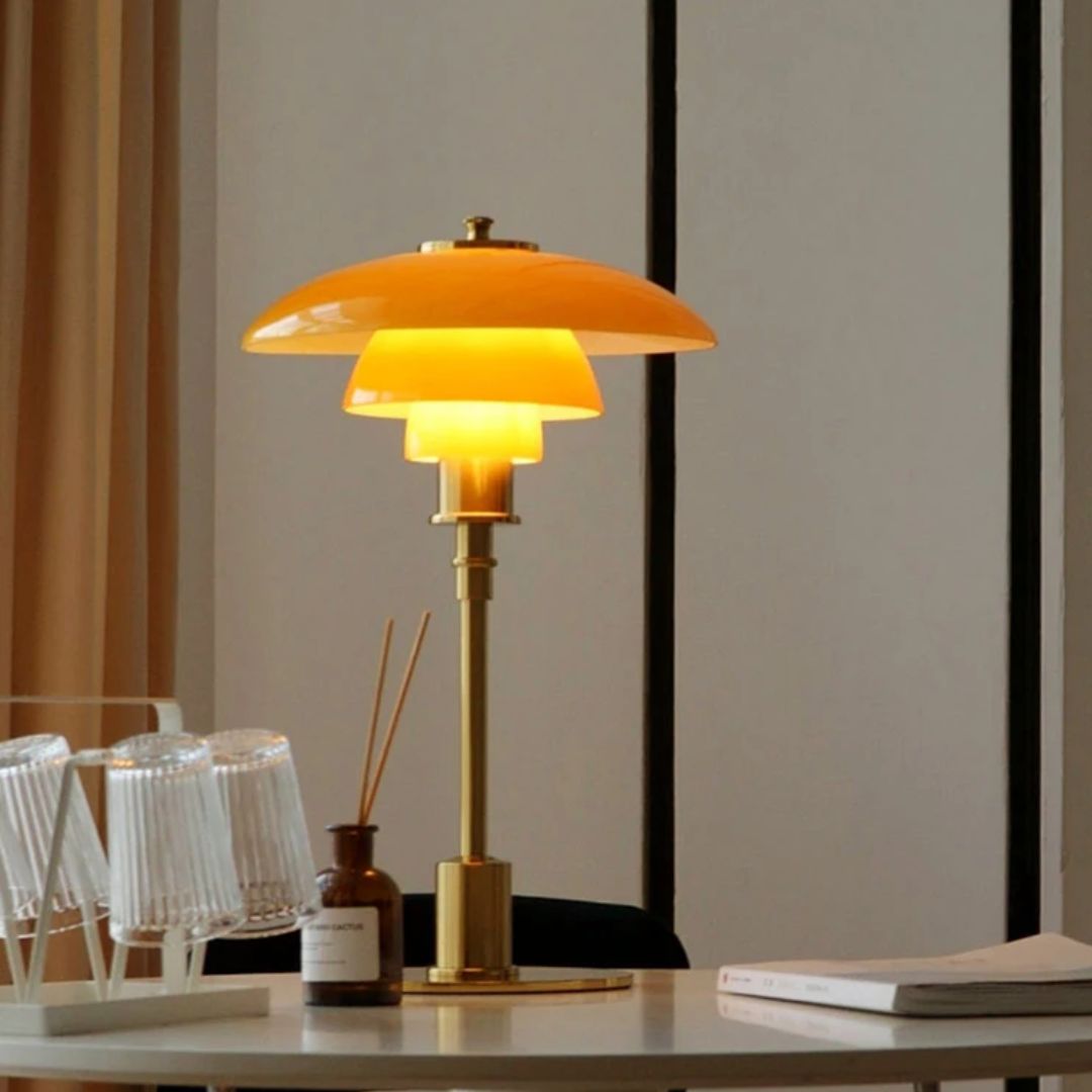Lena Nordic LED tafellamp Scandinavisch glazen accentlicht
