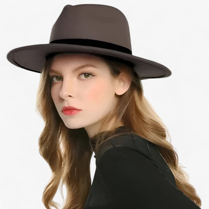 Lena Wol Fedora Hoed Klassieke Warme Stijlvolle Winterhoed
