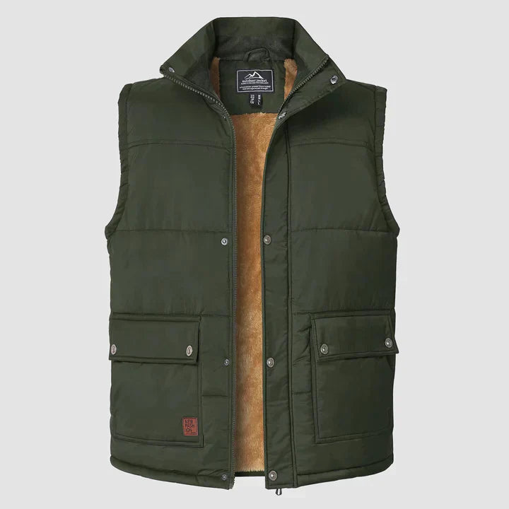 Liam warme heren bodywarmer lichtgewicht gewatteerd gilet