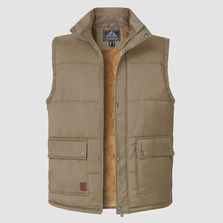 Liam warme heren bodywarmer lichtgewicht gewatteerd gilet