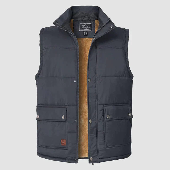 Liam warme heren bodywarmer lichtgewicht gewatteerd gilet