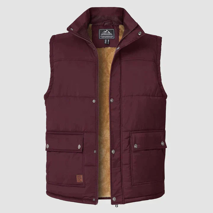 Liam warme heren bodywarmer lichtgewicht gewatteerd gilet