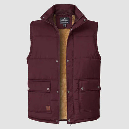 Liam warme heren bodywarmer lichtgewicht gewatteerd gilet