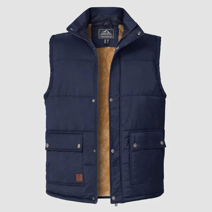Liam warme heren bodywarmer lichtgewicht gewatteerd gilet