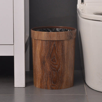 LignoBin Scandinavische afvalbak met houten effect 8L
