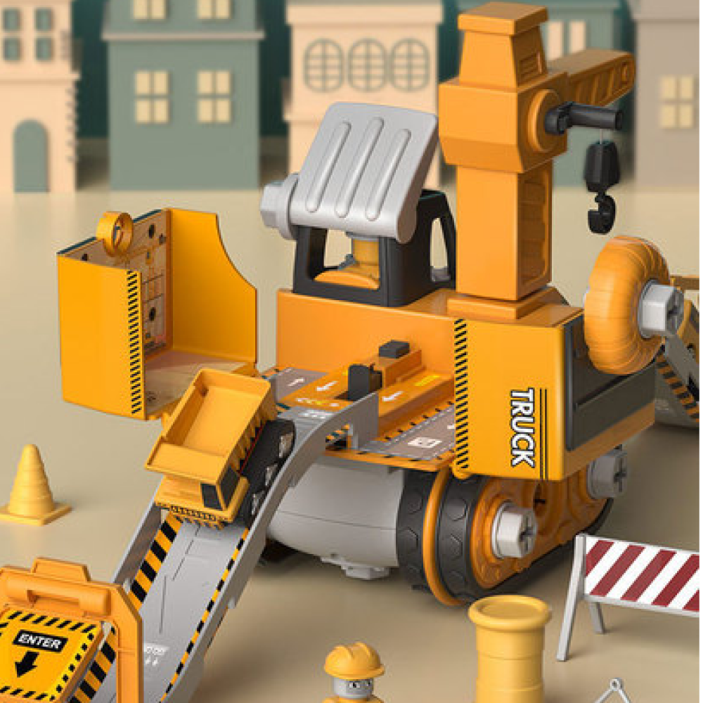 LittleBuilder Bouwtruck Graafmachine en Kraan Speelset