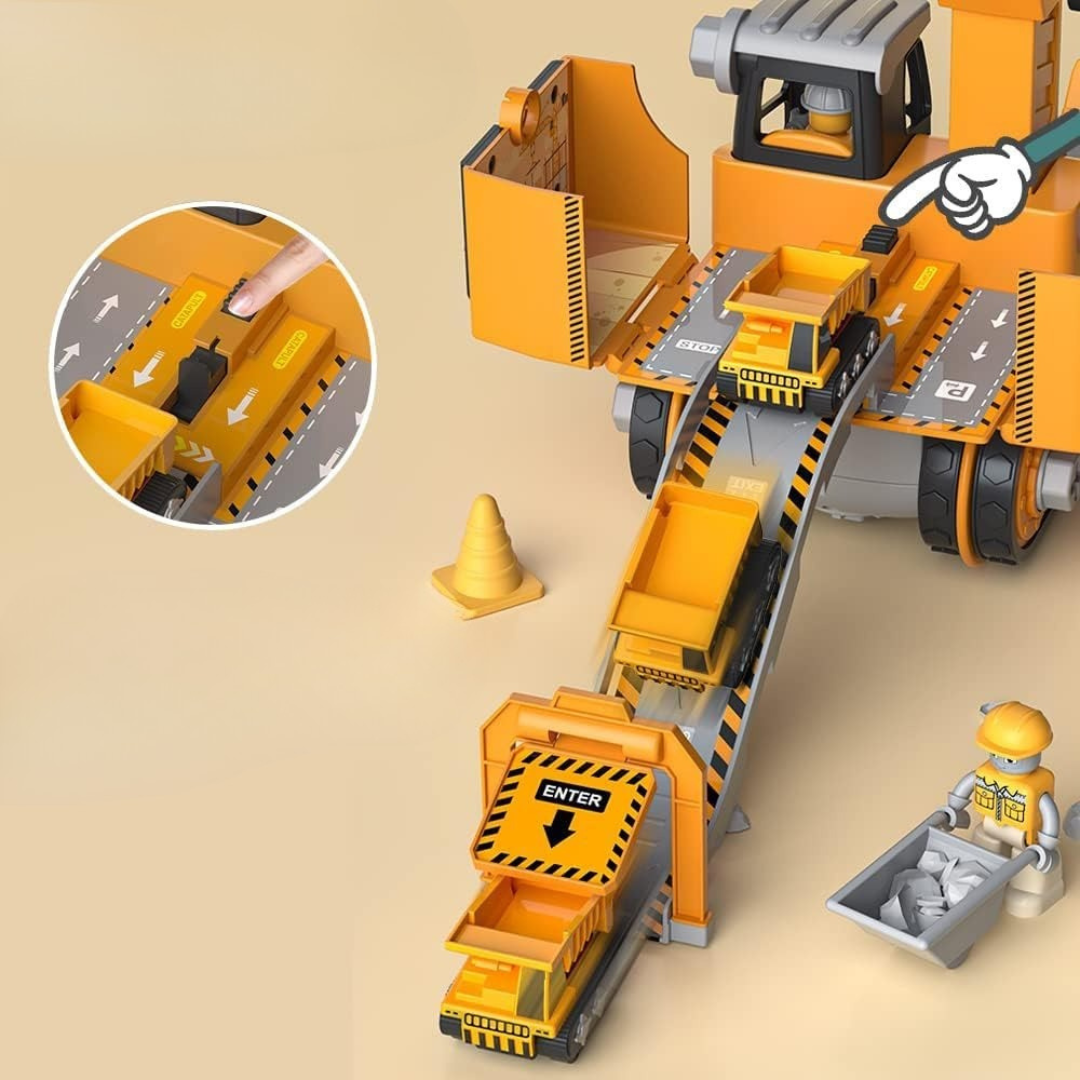 LittleBuilder Bouwtruck Graafmachine en Kraan Speelset