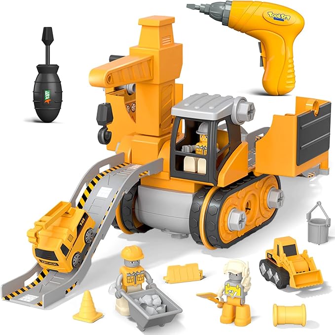LittleBuilder Bouwtruck Graafmachine en Kraan Speelset