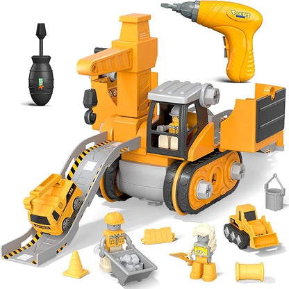 LittleBuilder Bouwtruck Graafmachine en Kraan Speelset