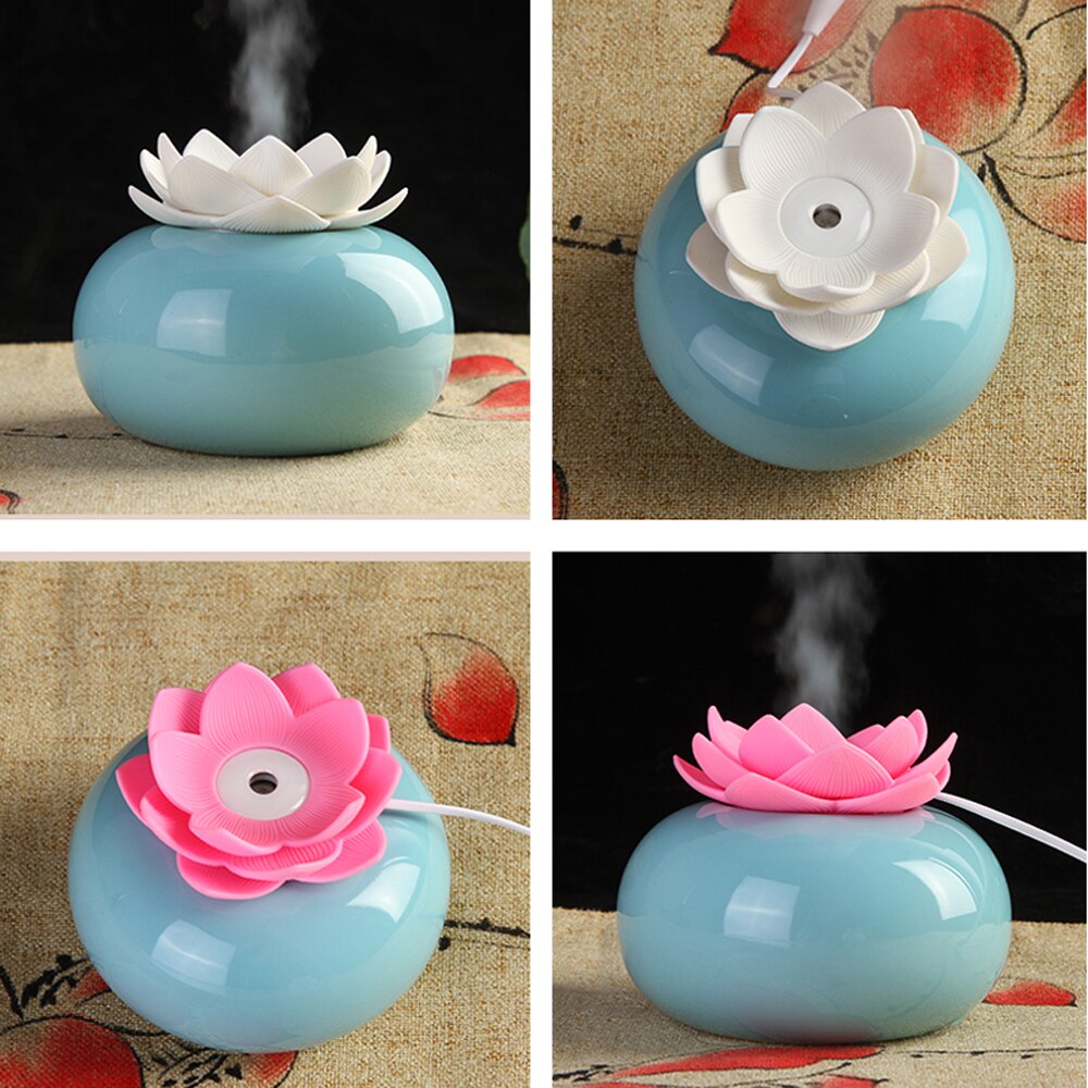 Lotiscent keramische lotus aroma luchtbevochtiger met essentiële olie diffuser