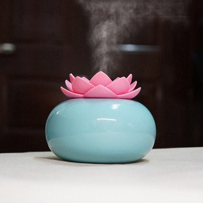 Lotiscent keramische lotus aroma luchtbevochtiger met essentiële olie diffuser