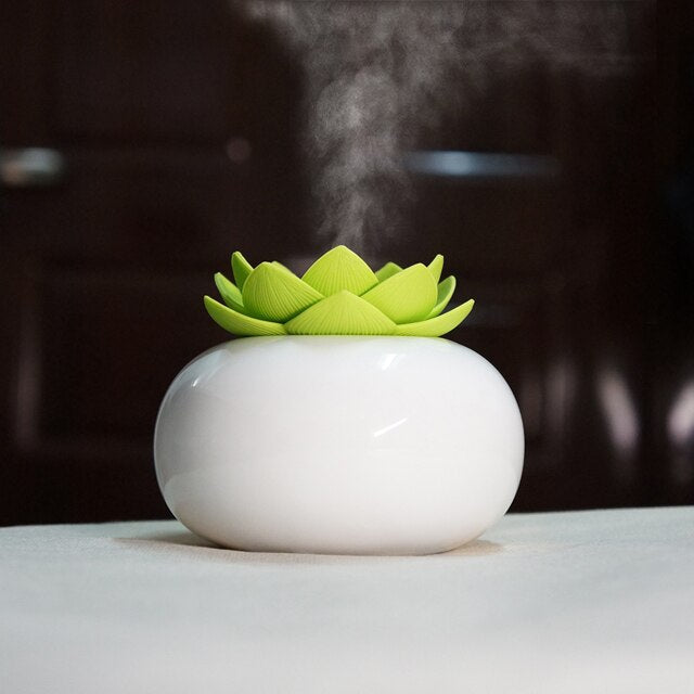 Lotiscent keramische lotus aroma luchtbevochtiger met essentiële olie diffuser