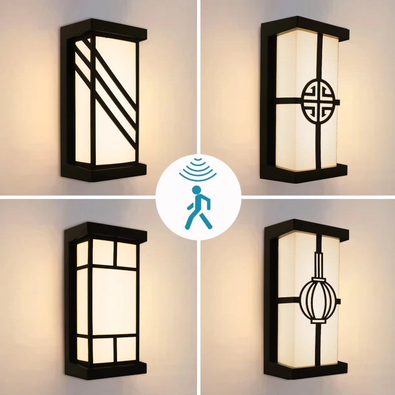 LumeRadar LED buitenmuurlicht met bewegingssensor waterdicht modern buitenlicht