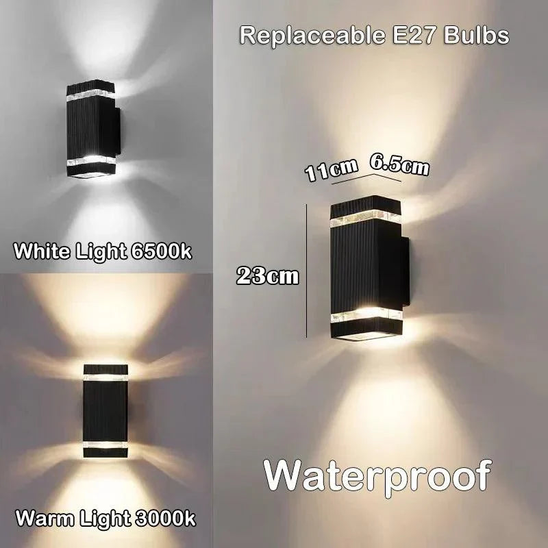 LumiBloc LED buitenwandlamp omhoog en omlaag modern IP65 armatuur