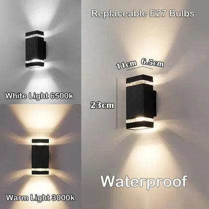 LumiBloc LED buitenwandlamp omhoog en omlaag modern IP65 armatuur