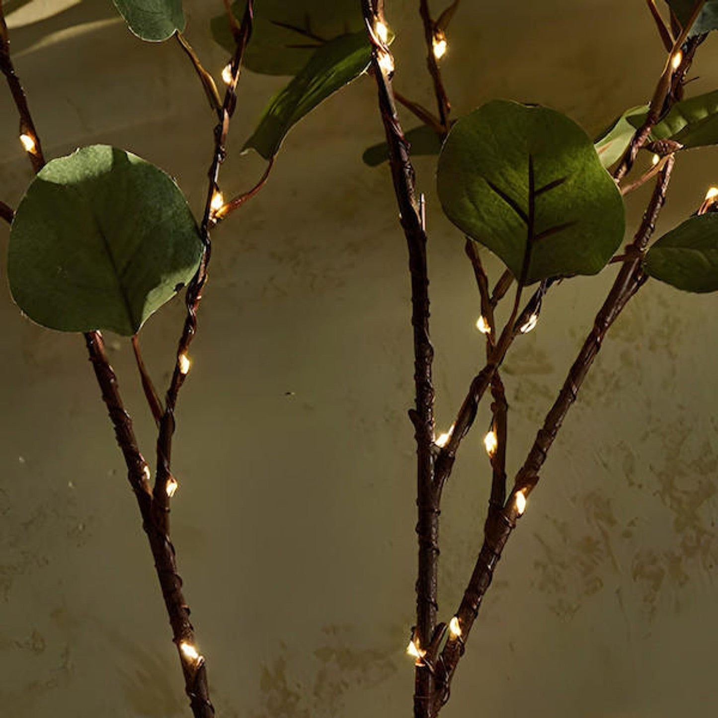 LumiVista olijftak LED-snoerverlichting 70cm warm wit decoratief licht
