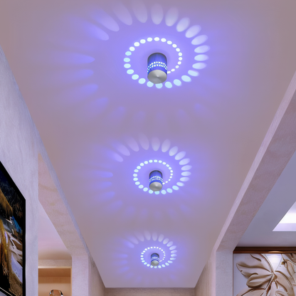 LuminBlast LED spiraal wandlamp kleurrijke moderne binnenwandlamp
