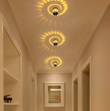 LuminBlast LED spiraal wandlamp kleurrijke moderne binnenwandlamp