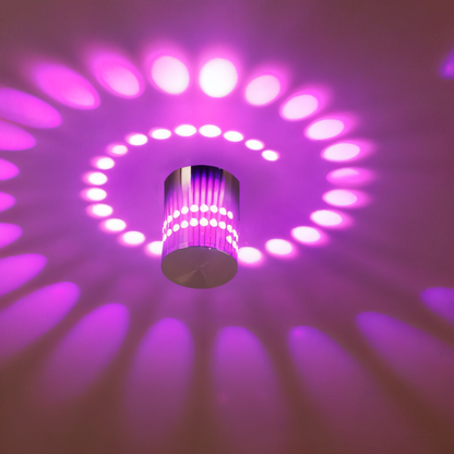 LuminBlast LED spiraal wandlamp kleurrijke moderne binnenwandlamp