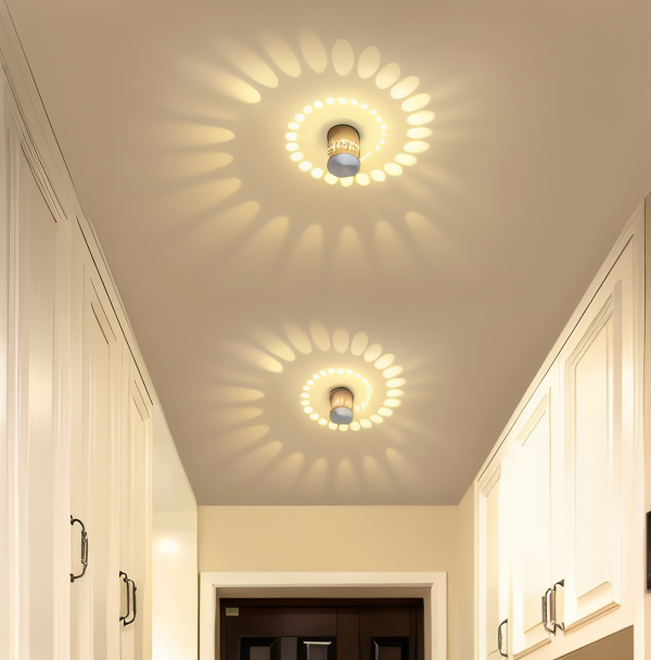 LuminBlast LED spiraal wandlamp kleurrijke moderne binnenwandlamp
