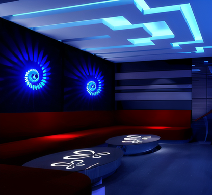 LuminBlast LED spiraal wandlamp kleurrijke moderne binnenwandlamp