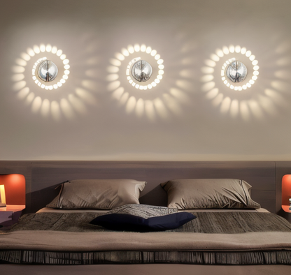LuminBlast LED spiraal wandlamp kleurrijke moderne binnenwandlamp