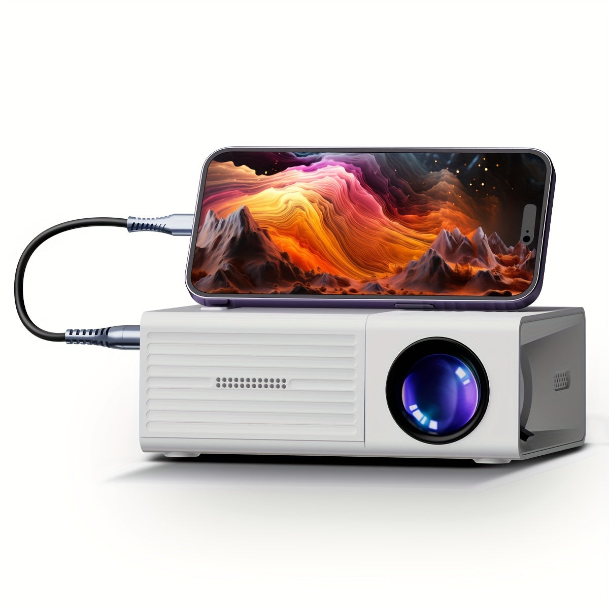 LumoBeam mini projector HD draagbare thuis- en buitenbioscoop
