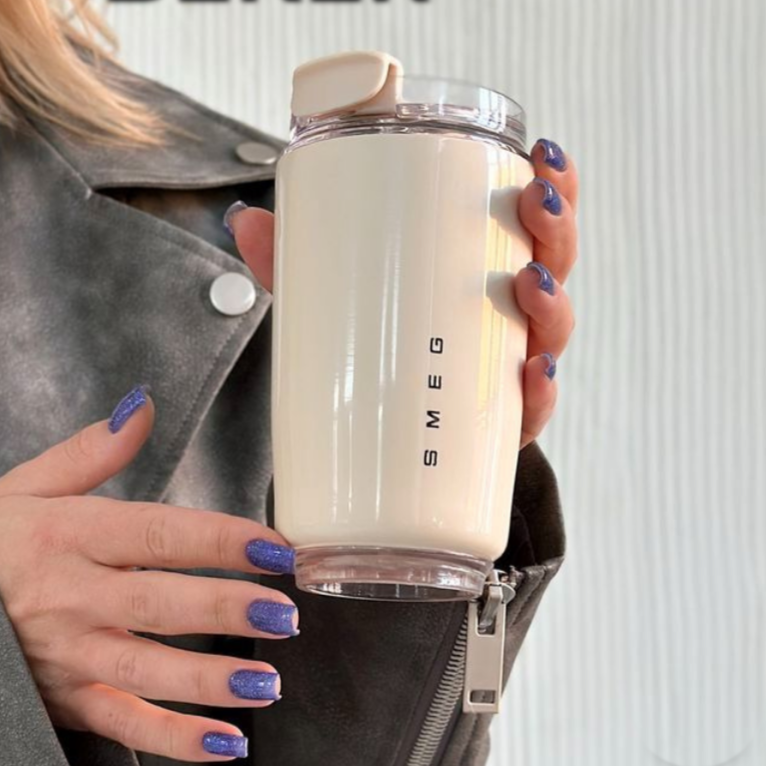 LuxeTherm 500ml thermosbeker van roestvrij staal geïsoleerde lekvrije koffiebeker