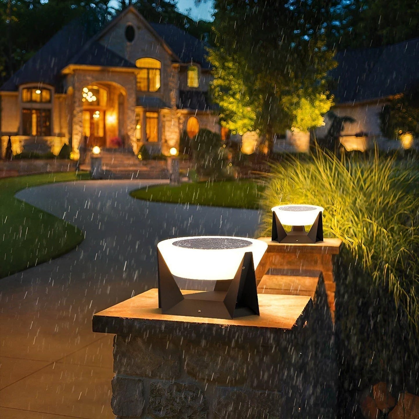 Luxio zonne Japanse stijl tuinlamp buiten LED