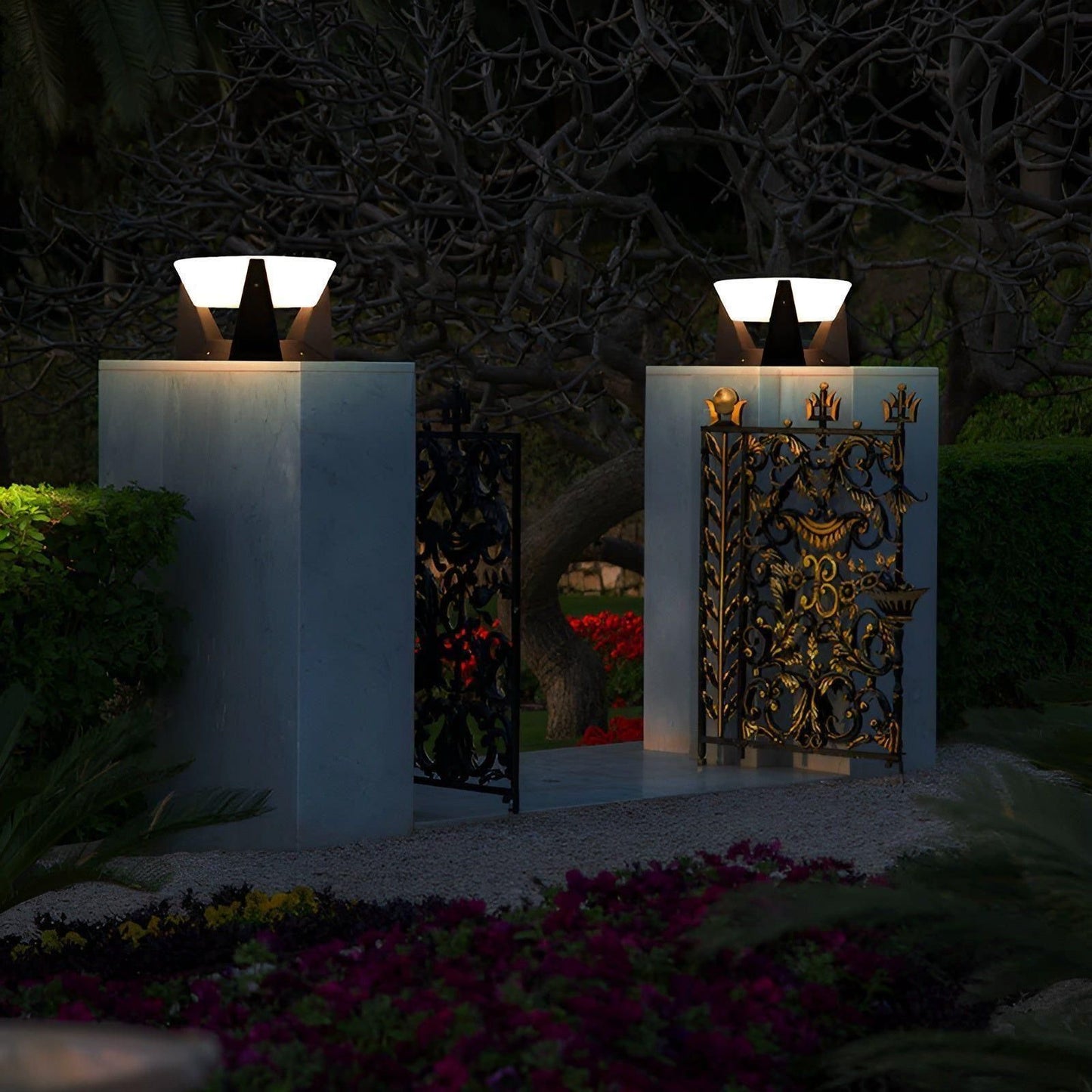Luxio zonne Japanse stijl tuinlamp buiten LED