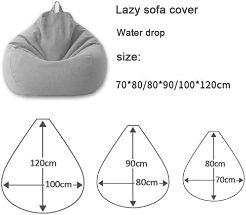 Luxe linnen zitzakhoes – ergonomische zachte loungezit