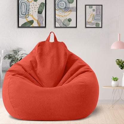Luxe linnen zitzakhoes – ergonomische zachte loungezit