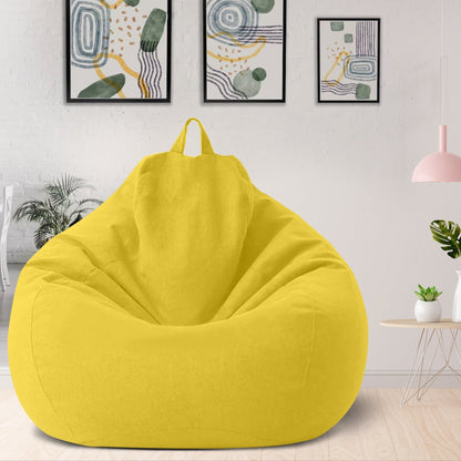 Luxe linnen zitzakhoes – ergonomische zachte loungezit