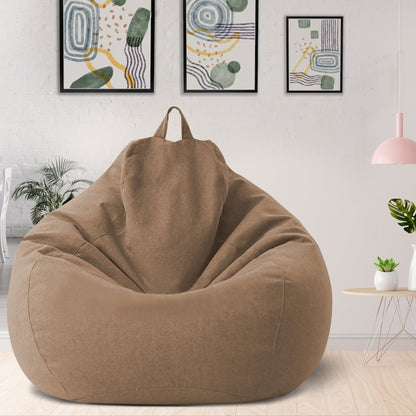 Luxe linnen zitzakhoes – ergonomische zachte loungezit