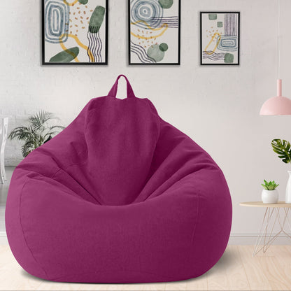 Luxe linnen zitzakhoes – ergonomische zachte loungezit