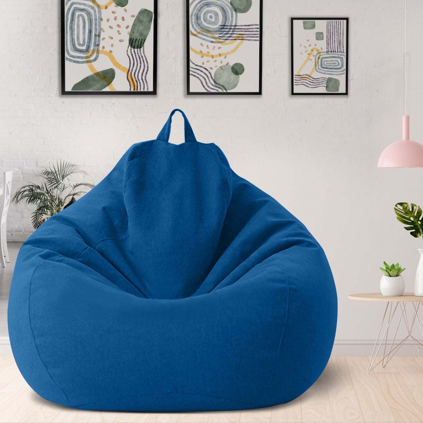 Luxe linnen zitzakhoes – ergonomische zachte loungezit
