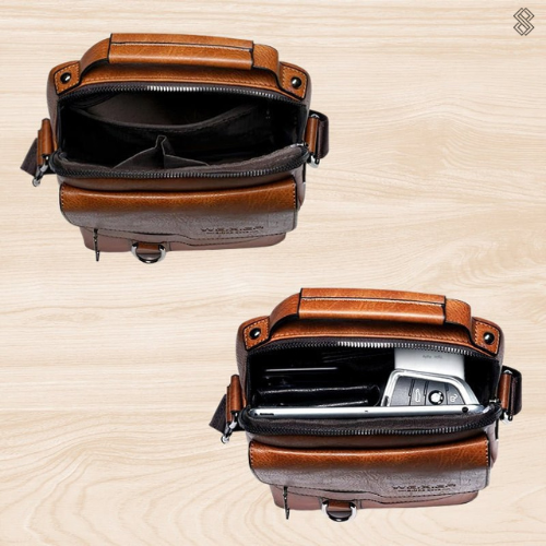 Luxe PU leren schoudertas compacte crossbody voor dagelijks gebruik