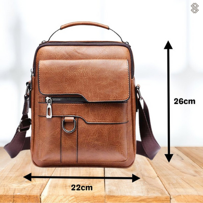 Luxe PU leren schoudertas compacte crossbody voor dagelijks gebruik