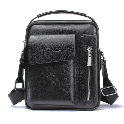 Luxe PU leren schoudertas voor heren crossbody schoudertas
