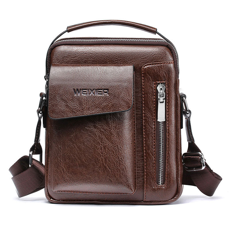 Luxe PU leren schoudertas voor heren crossbody schoudertas
