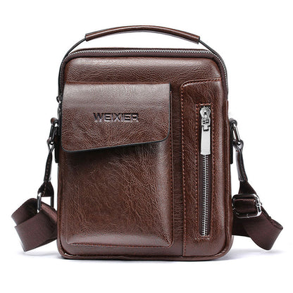 Luxe PU leren schoudertas voor heren crossbody schoudertas