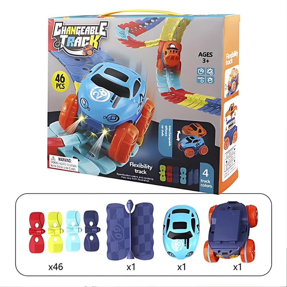 MagniTrack magnetische autoracebaan speelgoedset voor creatief kinderspel