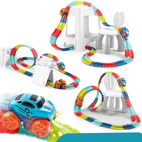 MagniTrack magnetische autoracebaan speelgoedset voor creatief kinderspel