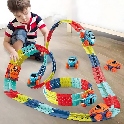 MagniTrack magnetische autoracebaan speelgoedset voor creatief kinderspel