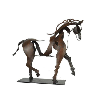 MareMetal Handgemaakte Metalen Paardensculptuur Decoratief Kunstwerk